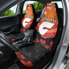 Custom Giants Football Car Seat Cover ANZAC Lest We Forget