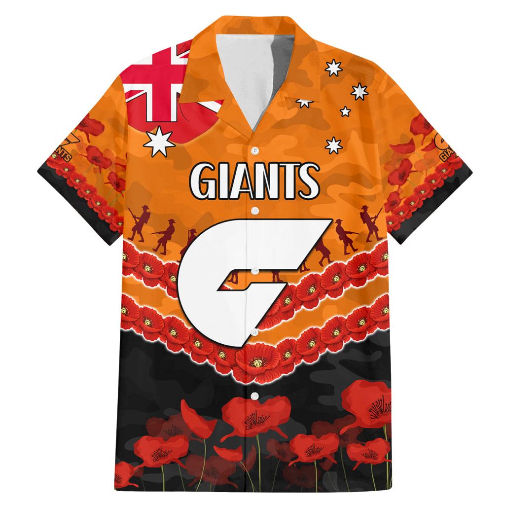 Custom Giants Football Family Matching Mermaid Dress and Hawaiian Shirt ANZAC Lest We Forget