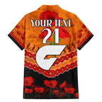 Custom Giants Football Family Matching Mermaid Dress and Hawaiian Shirt ANZAC Lest We Forget