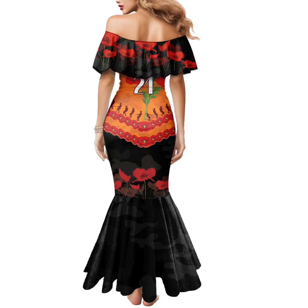Custom Giants Football Family Matching Mermaid Dress and Hawaiian Shirt ANZAC Lest We Forget