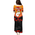 Custom Giants Football Family Matching Puletasi and Hawaiian Shirt ANZAC Lest We Forget