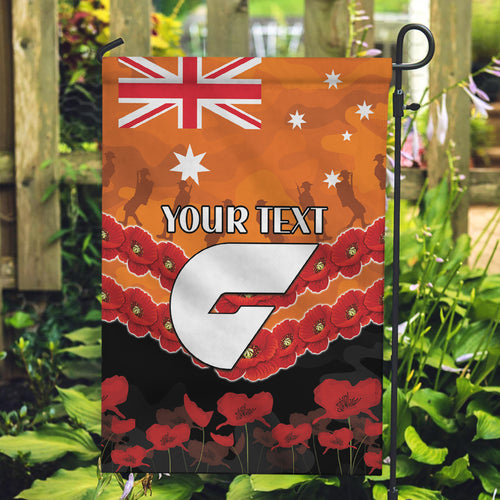 Custom Giants Football Garden Flag ANZAC Lest We Forget
