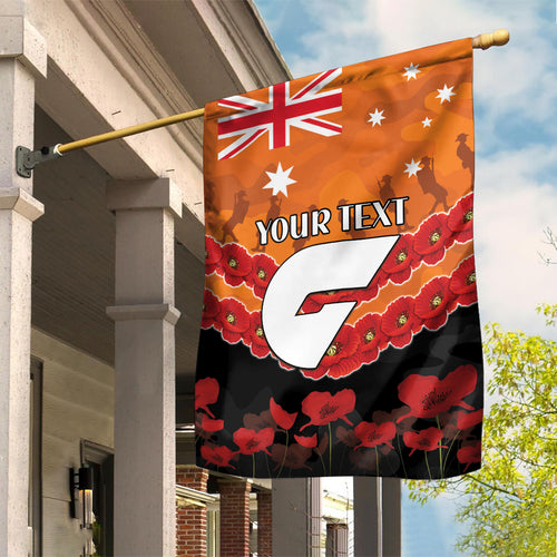 Custom Giants Football Garden Flag ANZAC Lest We Forget