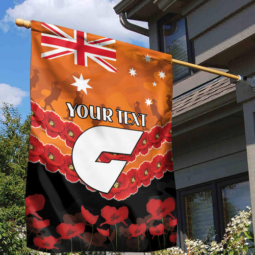 Custom Giants Football Garden Flag ANZAC Lest We Forget