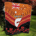 Custom Giants Football Quilt ANZAC Lest We Forget