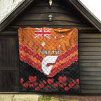 Custom Giants Football Quilt ANZAC Lest We Forget