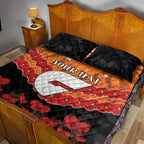 Custom Giants Football Quilt Bed Set ANZAC Lest We Forget