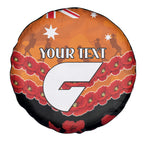 Custom Giants Football Spare Tire Cover ANZAC Lest We Forget