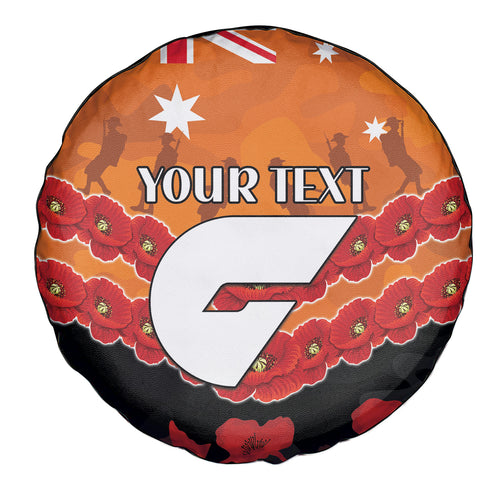 Custom Giants Football Spare Tire Cover ANZAC Lest We Forget