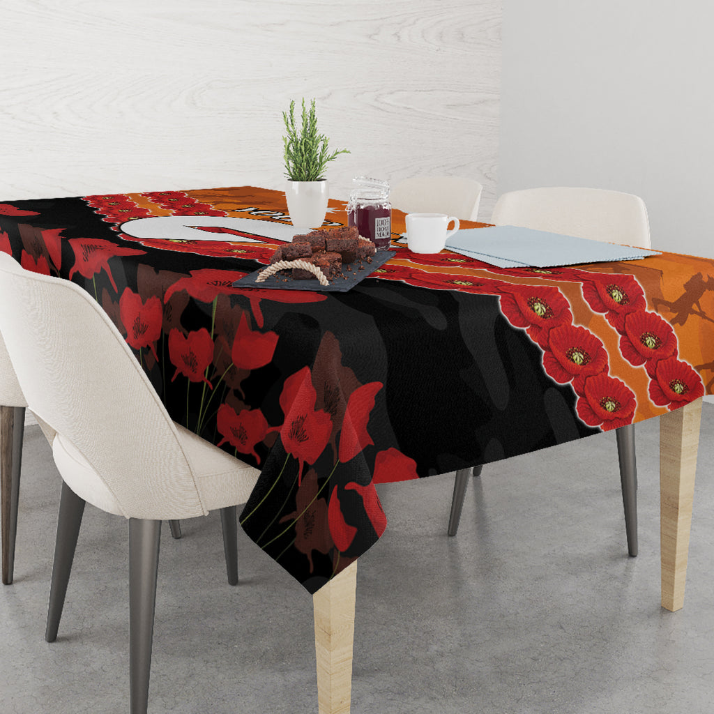 Custom Giants Football Tablecloth ANZAC Lest We Forget