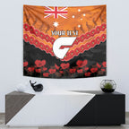 Custom Giants Football Tapestry ANZAC Lest We Forget