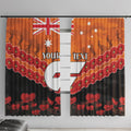 Custom Giants Football Window Curtain ANZAC Lest We Forget