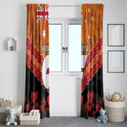 Custom Giants Football Window Curtain ANZAC Lest We Forget