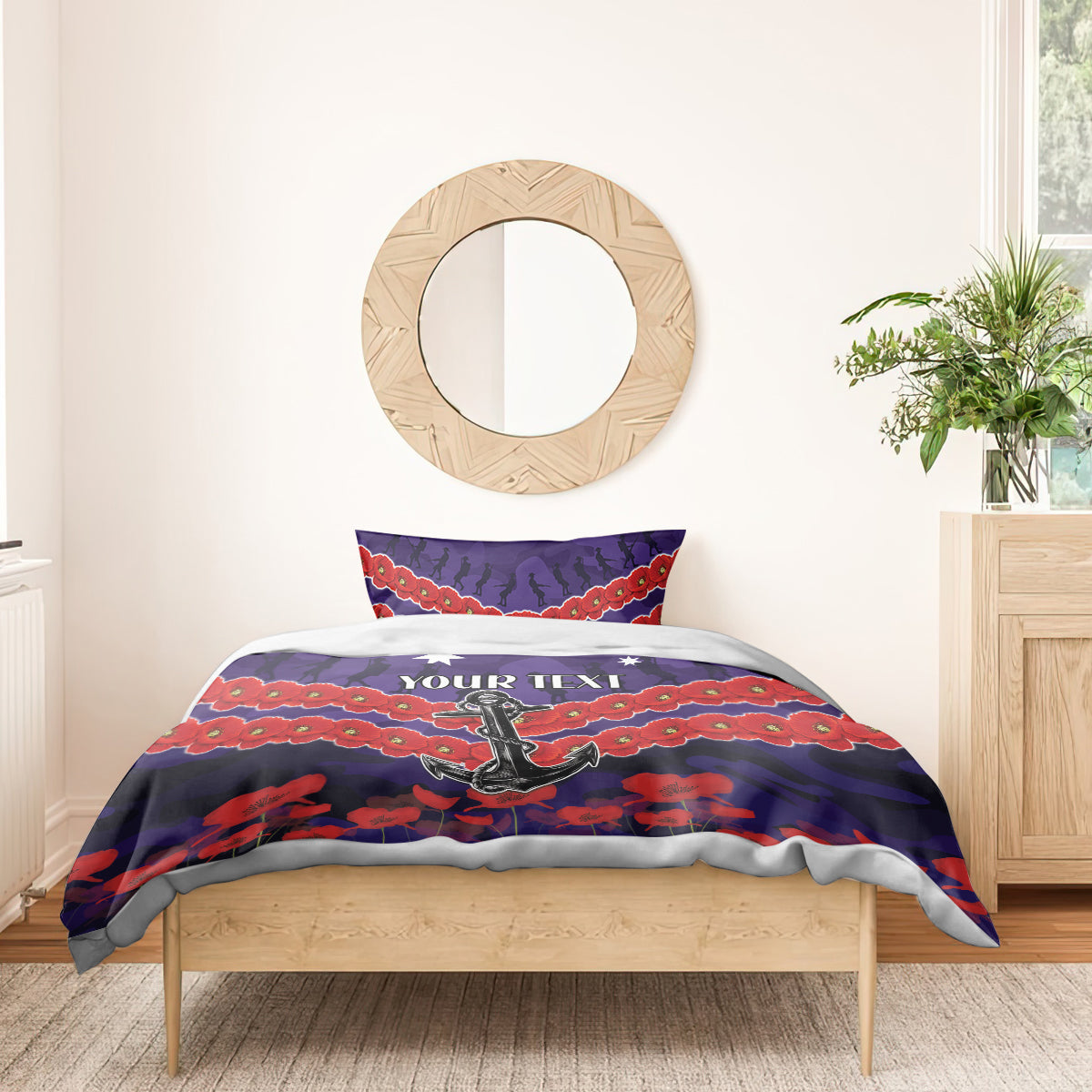 Custom Dockers Football Bedding Set ANZAC Lest We Forget