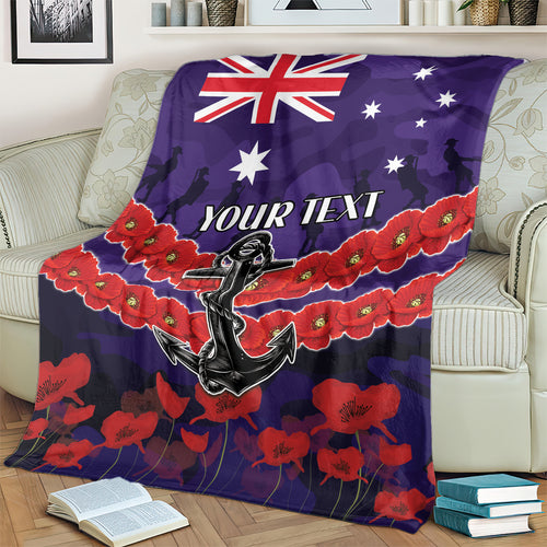 Custom Dockers Football Blanket ANZAC Lest We Forget