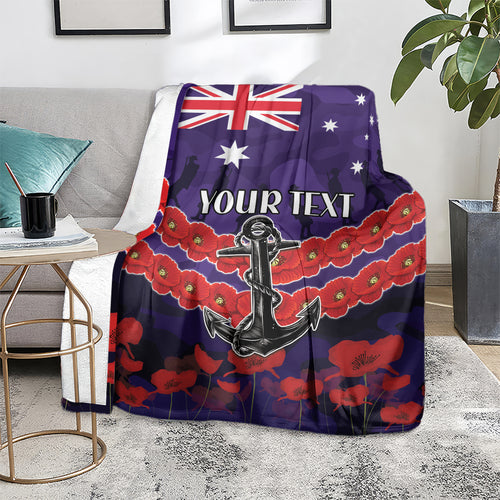 Custom Dockers Football Blanket ANZAC Lest We Forget