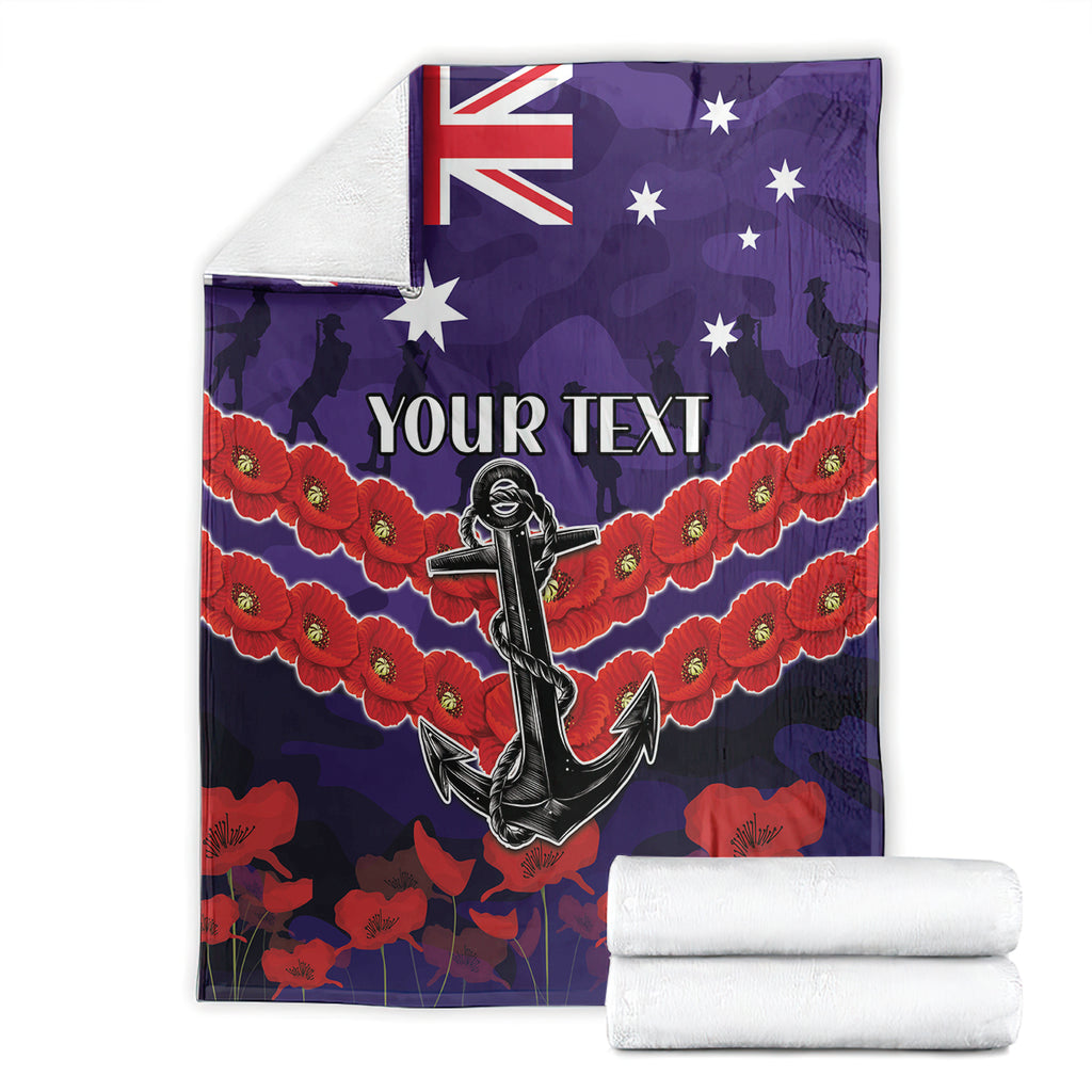 Custom Dockers Football Blanket ANZAC Lest We Forget