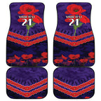 Custom Dockers Football Car Mats ANZAC Lest We Forget