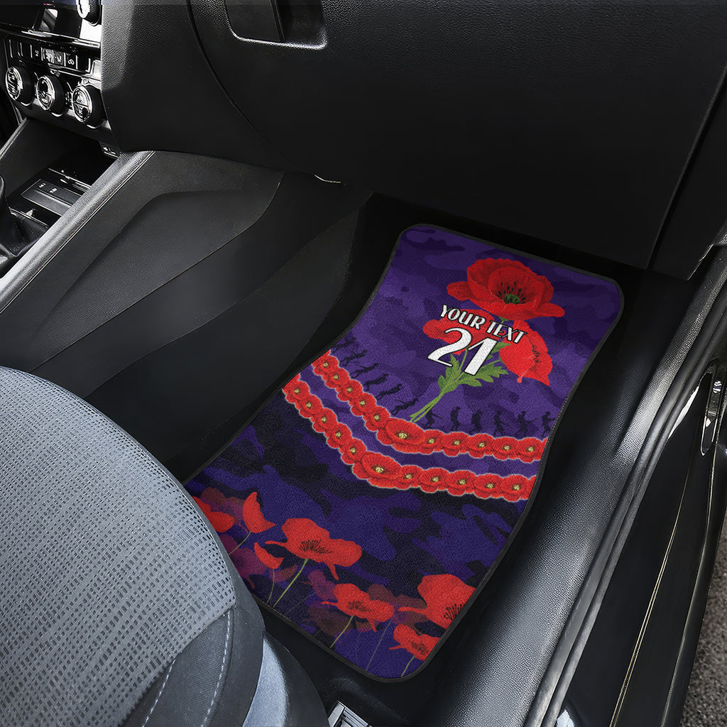 Custom Dockers Football Car Mats ANZAC Lest We Forget