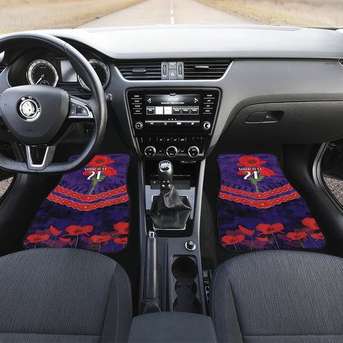 Custom Dockers Football Car Mats ANZAC Lest We Forget