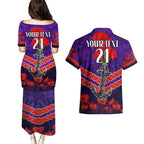 Custom Dockers Football Couples Matching Puletasi and Hawaiian Shirt ANZAC Lest We Forget