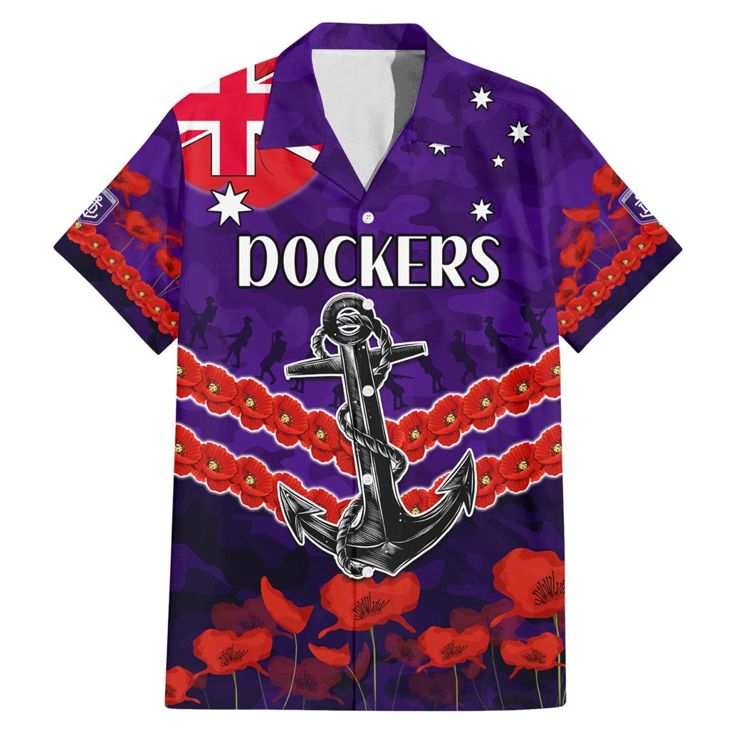 Custom Dockers Football Family Matching Mermaid Dress and Hawaiian Shirt ANZAC Lest We Forget