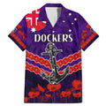 Custom Dockers Football Family Matching Mermaid Dress and Hawaiian Shirt ANZAC Lest We Forget