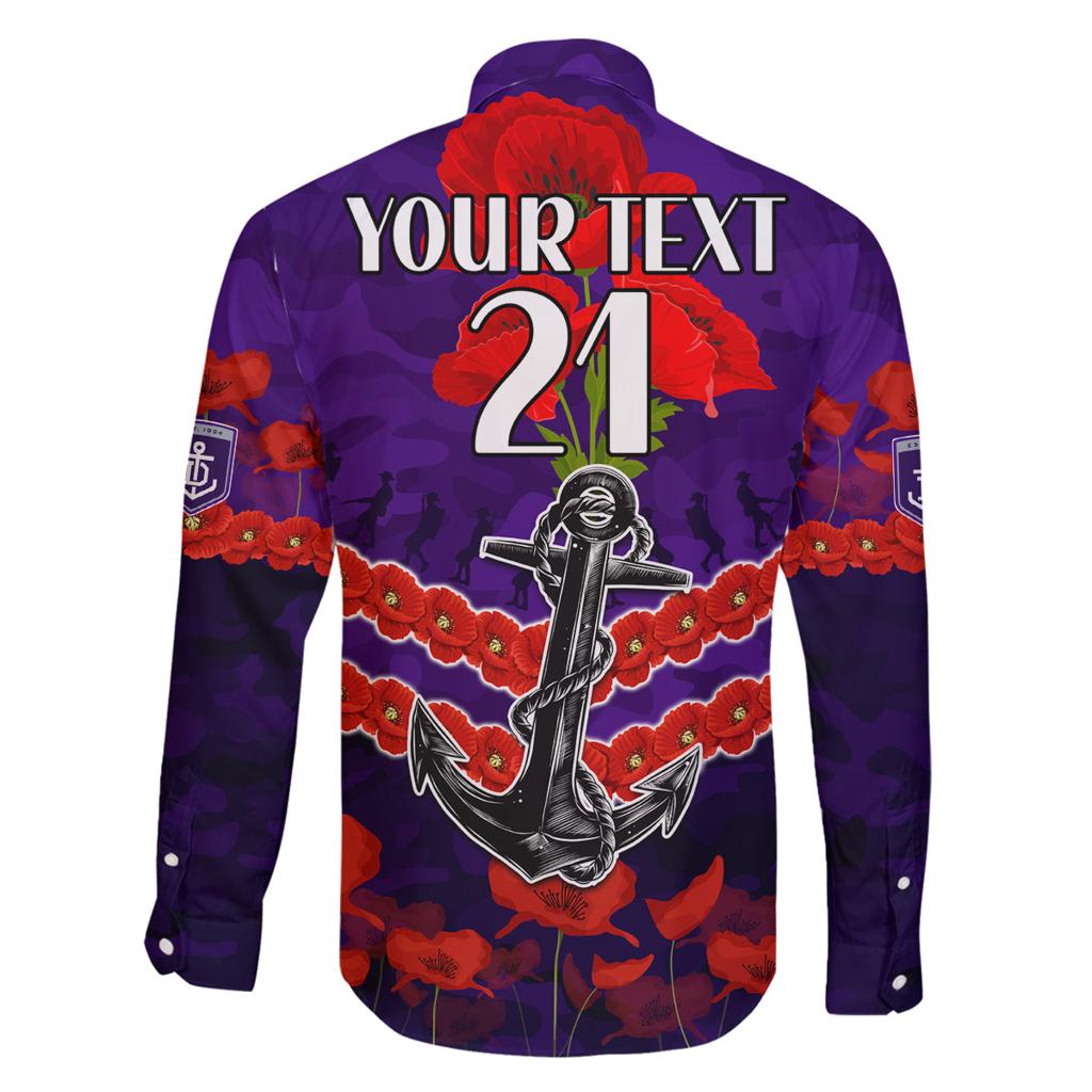 Custom Dockers Football Family Matching Off Shoulder Short Dress and Hawaiian Shirt ANZAC Lest We Forget