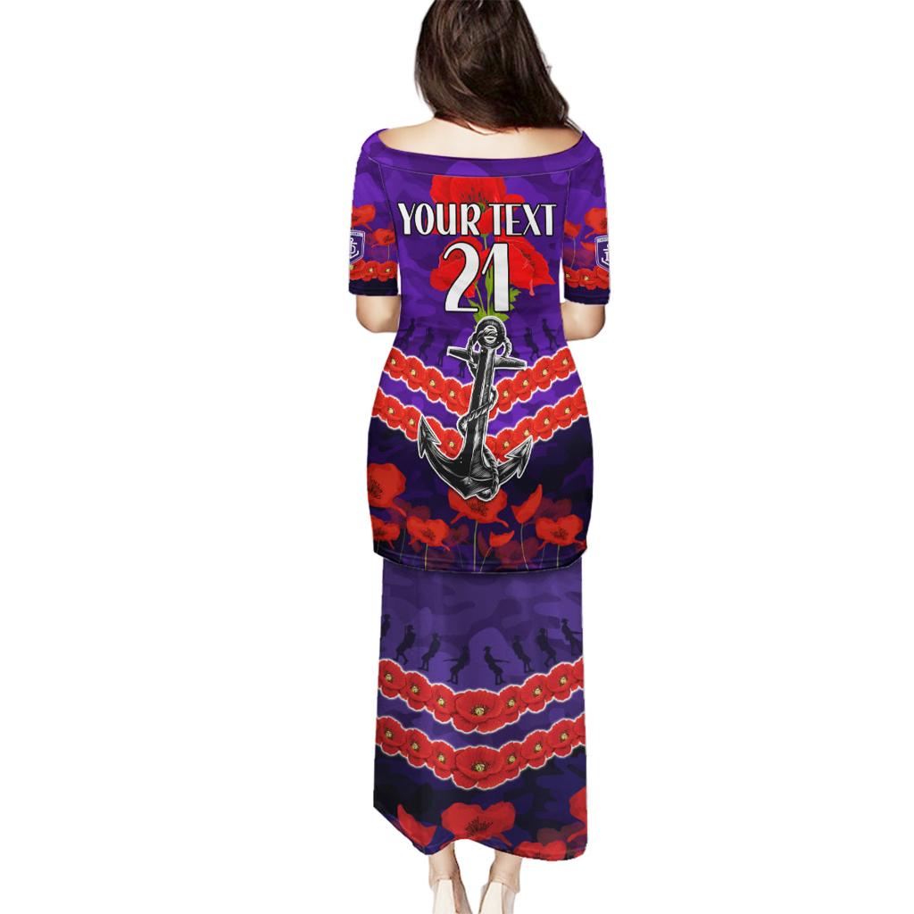 Custom Dockers Football Family Matching Puletasi and Hawaiian Shirt ANZAC Lest We Forget