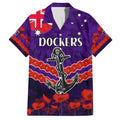 Custom Dockers Football Family Matching Summer Maxi Dress and Hawaiian Shirt ANZAC Lest We Forget
