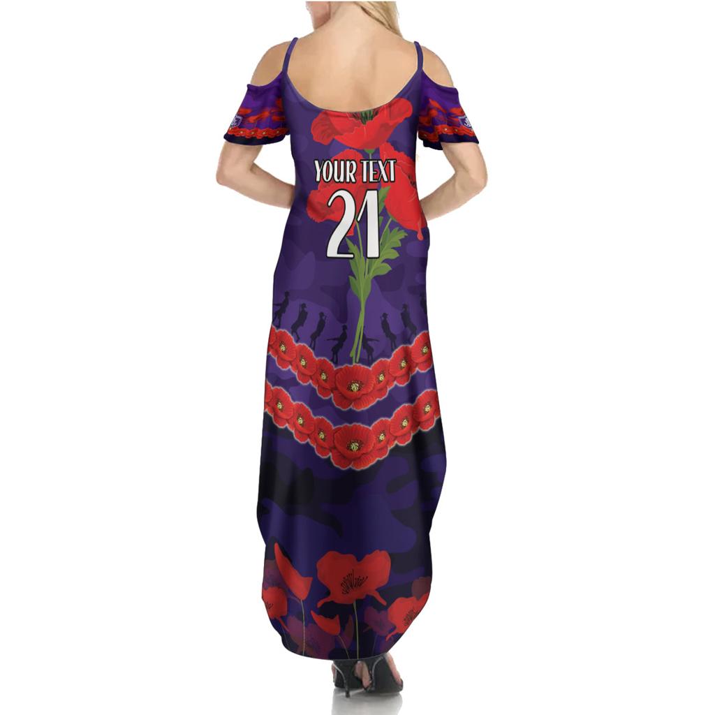 Custom Dockers Football Family Matching Summer Maxi Dress and Hawaiian Shirt ANZAC Lest We Forget