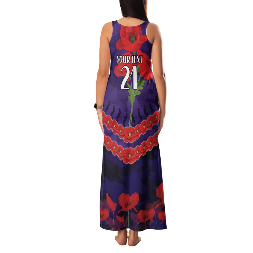 Custom Dockers Football Family Matching Tank Maxi Dress and Hawaiian Shirt ANZAC Lest We Forget
