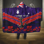 Custom Dockers Football Hooded Blanket ANZAC Lest We Forget