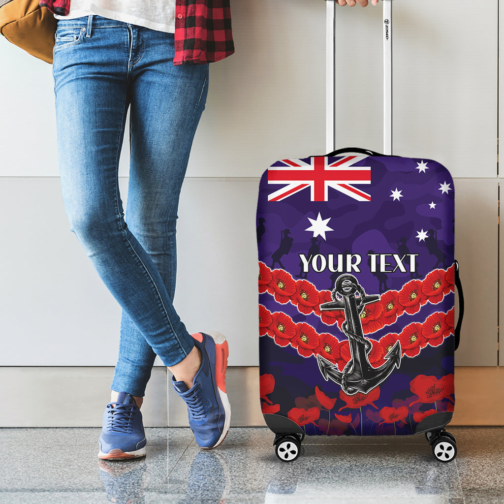 Custom Dockers Football Luggage Cover ANZAC Lest We Forget
