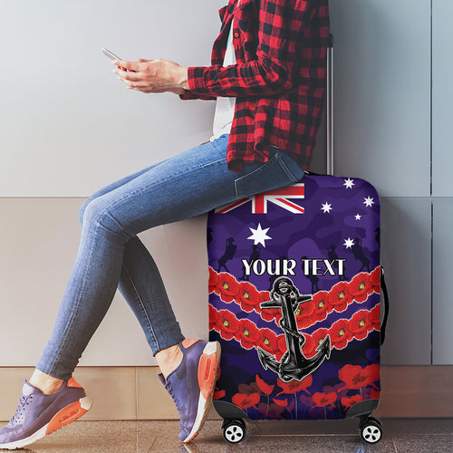 Custom Dockers Football Luggage Cover ANZAC Lest We Forget