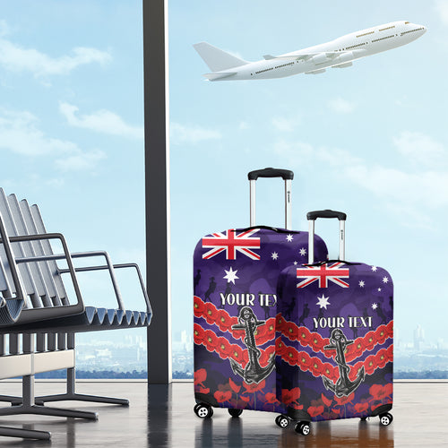 Custom Dockers Football Luggage Cover ANZAC Lest We Forget