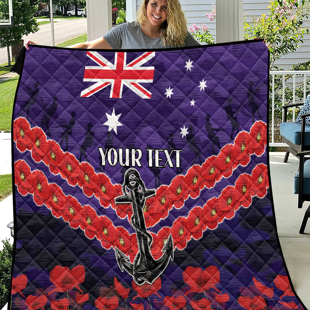 Custom Dockers Football Quilt ANZAC Lest We Forget