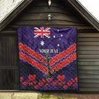 Custom Dockers Football Quilt ANZAC Lest We Forget