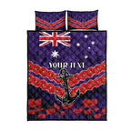 Custom Dockers Football Quilt Bed Set ANZAC Lest We Forget