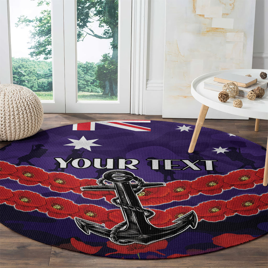 Custom Dockers Football Round Carpet ANZAC Lest We Forget