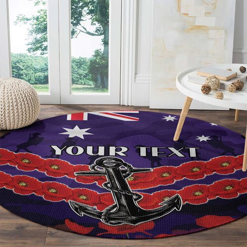 Custom Dockers Football Round Carpet ANZAC Lest We Forget