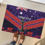 Custom Dockers Football Rubber Doormat ANZAC Lest We Forget