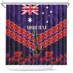 Custom Dockers Football Shower Curtain ANZAC Lest We Forget