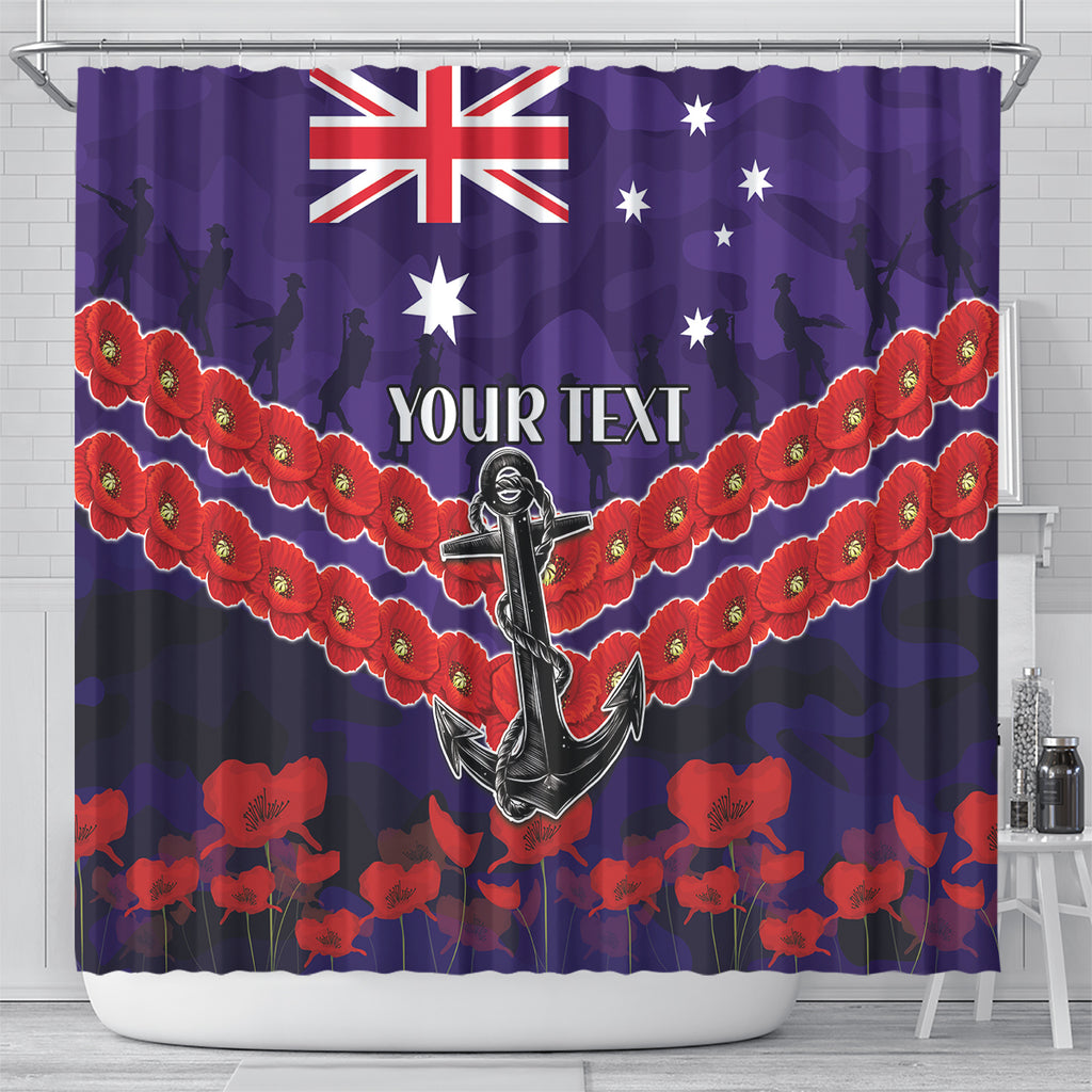 Custom Dockers Football Shower Curtain ANZAC Lest We Forget