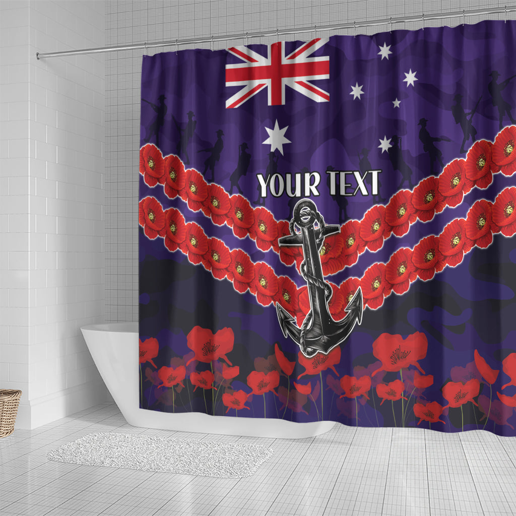 Custom Dockers Football Shower Curtain ANZAC Lest We Forget