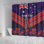 Custom Dockers Football Shower Curtain ANZAC Lest We Forget
