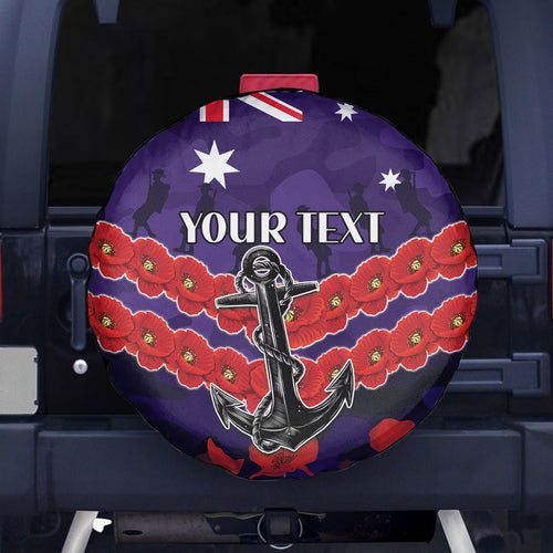 Custom Dockers Football Spare Tire Cover ANZAC Lest We Forget