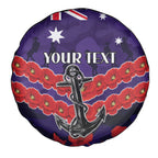 Custom Dockers Football Spare Tire Cover ANZAC Lest We Forget