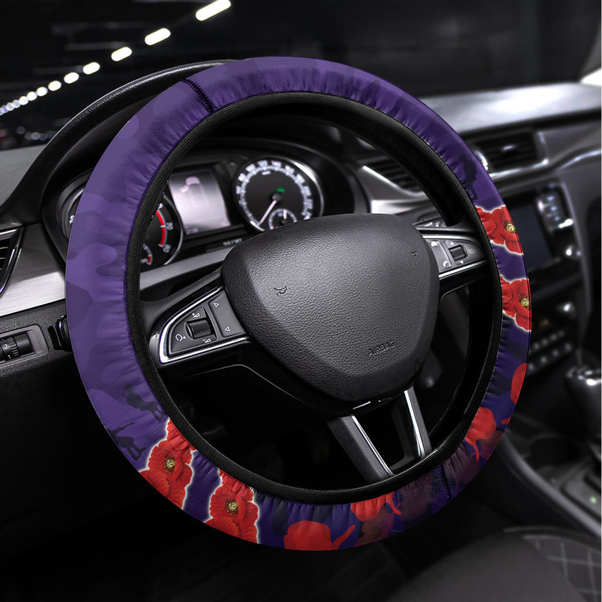 Custom Dockers Football Steering Wheel Cover ANZAC Lest We Forget