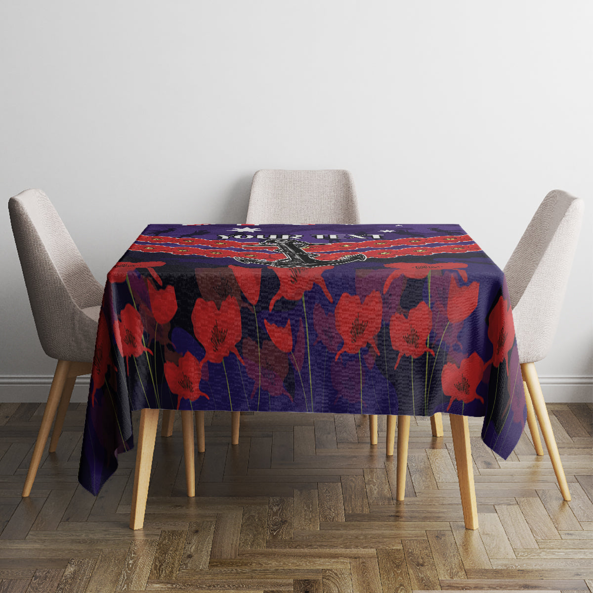 Custom Dockers Football Tablecloth ANZAC Lest We Forget